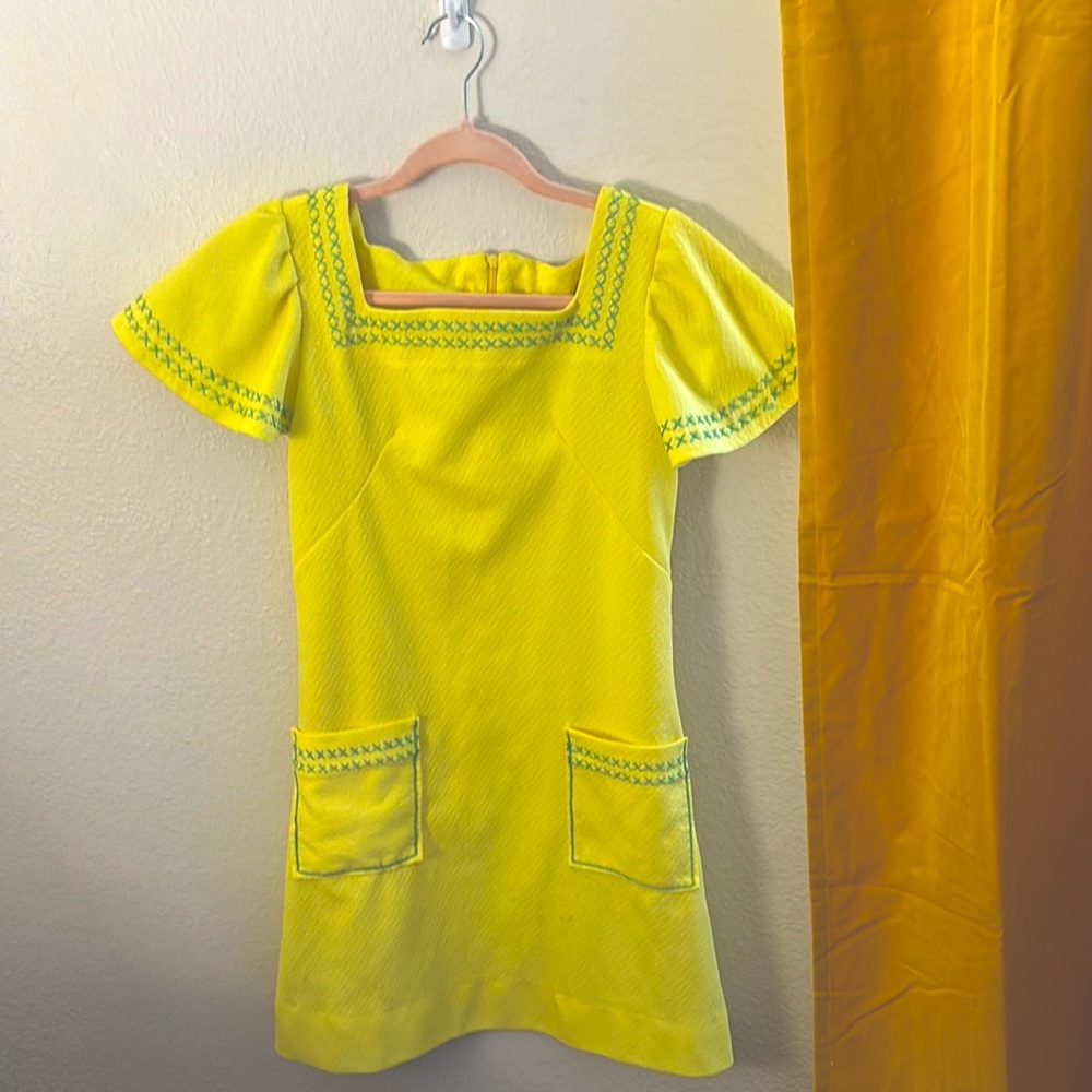 Vintage Yellow Festival Mini - Size Small